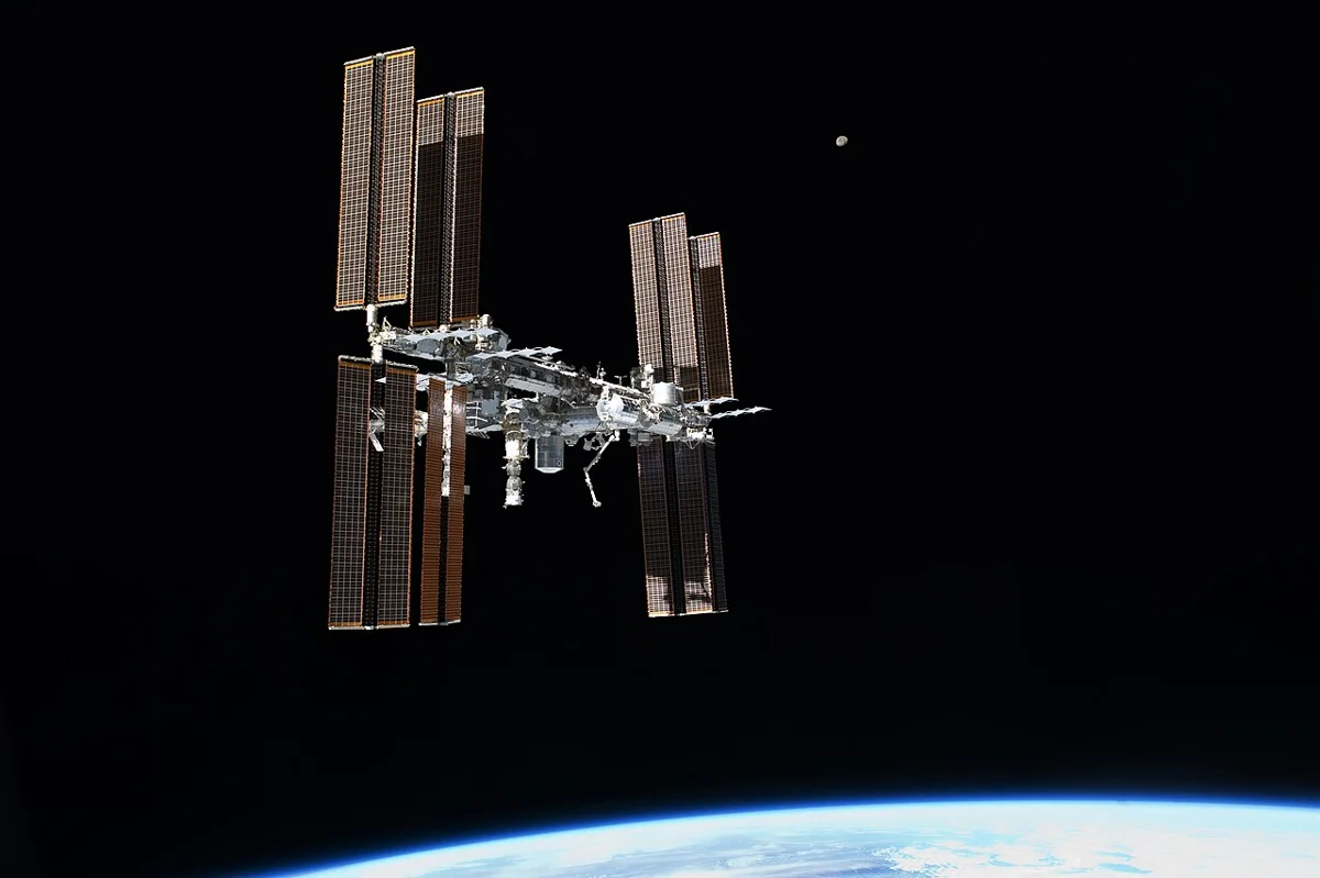 International Space Station and the Earth